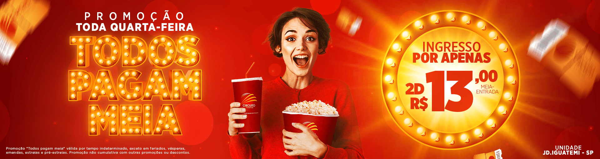 Promoção Meia Entrada Jardim Iguatemi