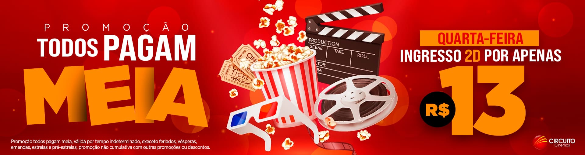 Todos Pagam Meia - Iguatemi, Prudente e Penápolis