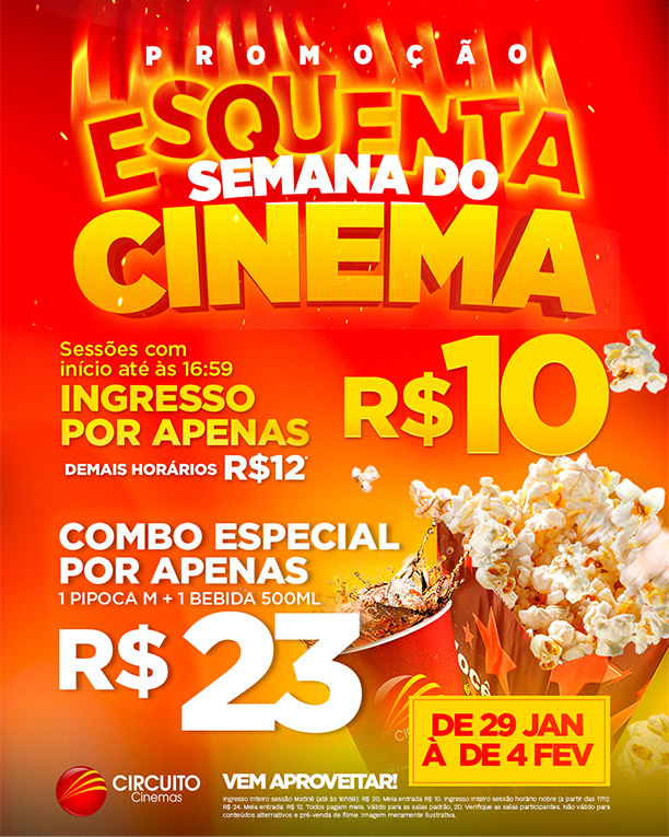Esquenta Semana do Cinema 